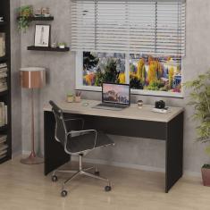 Mesa De Escritório Escrivaninha 140x60cm Tampo 30mm