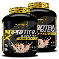 Kit 2x Whey Iso Protein Blend Complex  Isolado 2Kg - XPRO-Unissex