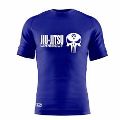 Camisa Jiu Jitsu Caveira War - Dry Fit UV-50+ - Azul
