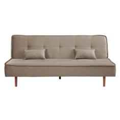 Sofá Cama Silver Linho Carvalho 1,92 - Shop das Cabeceiras