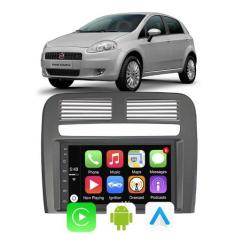 Kit Multimidia Android Punto 2008-2012 7 Pol Carplay + Câmera de Ré - 