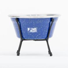 Comedouro Bebedouro Cães Mini Aramado Simples NF Pet Pote Alumínio 600