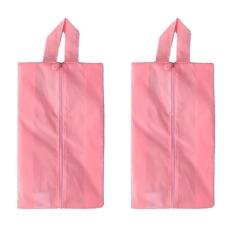 2 Bolsa Porta Sapato Viagem Tenis Roupa Mochila Rosa - O Broto De Flor