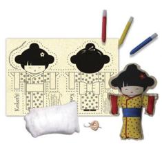 Boneca de Pano  Kokeshi - Alegria Sem Bateria