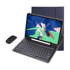 Teclado Redondo + Mouse Recarregável + Capa Para Tablet A8 10.5polegadas X200/X205
