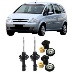 Amortecedor + Kit Batente Chevrolet Meriva Dianteiro 2002 Até 2012 O Par