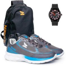 Oldsen tenis masculino feminino corrida academia 34-43 + mochila relógio