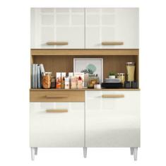 Armário de Cozinha Completa Marina Atacama / Off White - Aramóveis, At