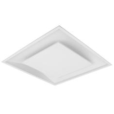 Plafon De Luz Indireta Embutir 45X45Cm 4 Lâmpadas E27 Branco