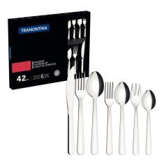 Faqueiro Malibu 42 Peças Em Aço Inox Tramontina