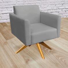 Poltrona giratoria marisa suede grafite - DRossi