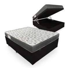 Cama Box Com Baú Casal + Colchão De Espuma D33 - Ortobom - Iso 100 138cm