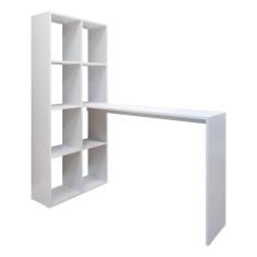 Escrivaninha com Estante Lateral Multimóveis FG2561 Branco 