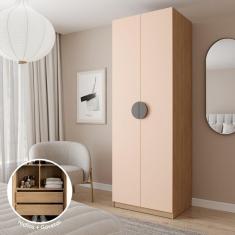 Guarda-Roupa Modulado Joy com Gaveteiro CabeCasa MadeiraMadeira Salmão/Avena