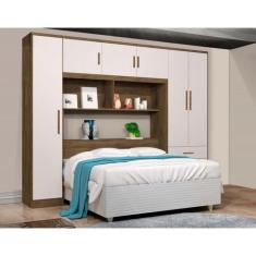 Guarda Roupa Casal com Cabeceira 6 Portas 3 Gavetas Top Cancun - J&A M
