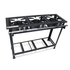 Fogão Industrial P5 3 Bocas Baixa Pressão 3QD - MetalFour