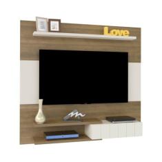 Painel Monza Ideal para TV de 42 polegadas Artely, PinhoOffWhite