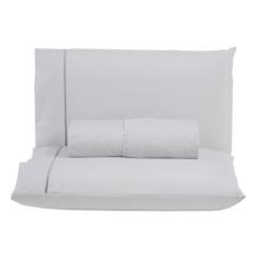 Jogo de Lençol Solteiro 300 Fios Ponto Palito 100% Algodão 2 Peças - M