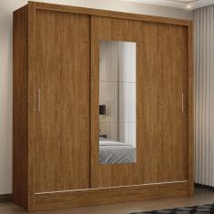 Guarda-roupa Fortaleza sem Gavetas com Espelho Carioca Móveis