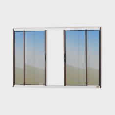 Janela Confort 4 Folhas Vidro Reflex 100cm x 150cm Brimak