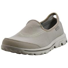 Skechers Tênis de caminhada feminino Go Walk Original Slip-On, Natural, 38