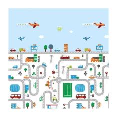 Tapete De Atividades Dupla Face Pista De Carrinhos - Gug