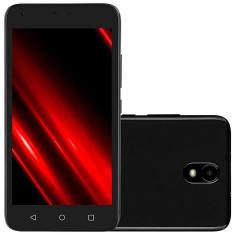 Smartphone Multilaser E Pro P9150 Preto 32GB, 1GB de RAM, Tela 5", Android 11, Dual Chip, 4G, Câmera 5MP + Selfie 5MP e Processador Octa-Core