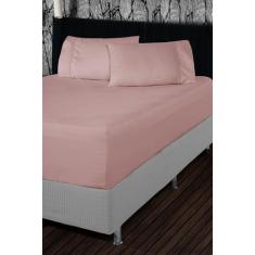 Jogo De Lençol Micropercal 600 Fios Diemond Queen 3 peças - Conforto &