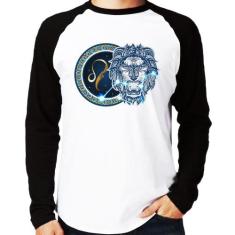 Camiseta Raglan Signo Leão Astrologia Manga Longa - Foca na Moda, Bran