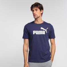 Camiseta Puma Ess Logo Masculina-Masculino