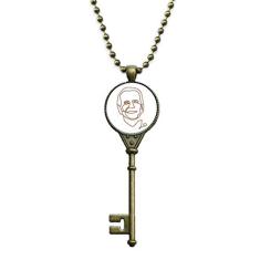 Colar com pingente individual Biden com perfil de arte do presidente dos EUA