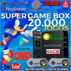Vídeo Game Retro Gamer Box 20000 Jogos + 2 Controle Usb