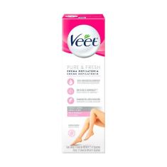 Creme Depilatório Veet  Pure & Fresh Pernas e Corpo Pele Normal 100ml