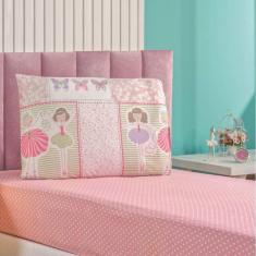 Jogo de Lençol Solteiro Bouti Kids Estampado 2 Peças - Ballet