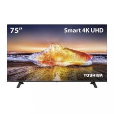Smart TV Toshiba 75 Polegadas UHD 75C350MS - Preto