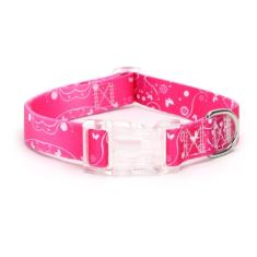 haoyueer Coleira de cachorro com estampa floral para cães pequenos, médios e grandes, com fivela de liberação rápida para meninas, fêmeas, cães, de nylon macio, confortável, durável, coleira para