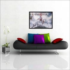 Quadro Decorativo Game Jogos God Of War Decorações Com Moldura - Vital