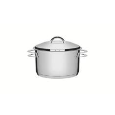 Caçarola tramontina solar funda em aço inox fundo triplo com tampa e a