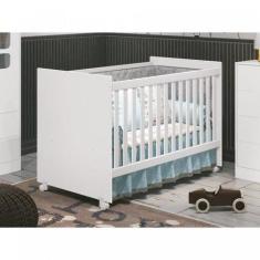 Berço Americano Tico Reller Móveis Branco Brilho - Móveis Reller