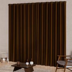 Cortina Para Janela 2,00M X 1,70M Tecido Oxford Tabaco