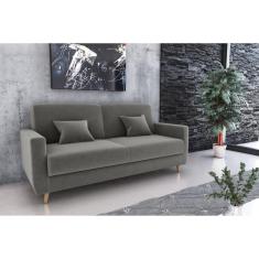 Sofá Cama Emilia Suede Cinza B250 - Matrix