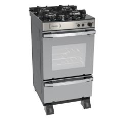 Fogao a Gas 4 Bocas Venax Palladio Vitreo Inox 220V