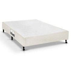 Cama Box Base Universal Viúva Poli Tecido Clean (128x188x23) - Castor