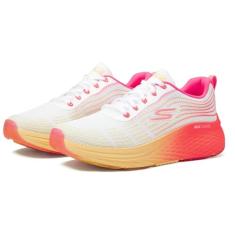 Skechers Tênis feminino Max Cushion Elite 2.0 Speed Play, Branco/Rosa, 36