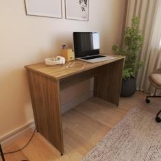 Escrivaninha Mesa Escritório 140cmx47cm 140cm Carvalho Mel - Bramov Mó