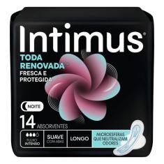 Absorvente Intimus Toda Renovada Noite Suave Longo 14 Unidades