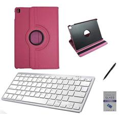 Kit Capa 360/Can/Pel/Teclado Branco iPad Pro 2017-12.9" Rosa