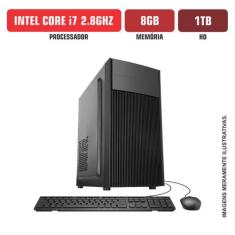 Computador Flex Computer Intel Core I7 8Gb Hd 1Tb Com Kit E Dvdrw