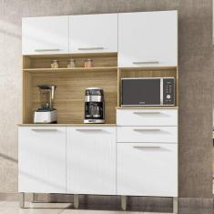 Armário de Cozinha 6 Portas 2 Gavetas Montesa Kits Paraná Freijó/Supremo