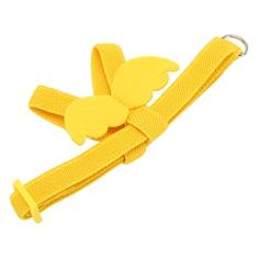 Peitoral para pássaros, com corda elástica de tração para treinamento, adequado para guia de voo, corda para (amarelo)